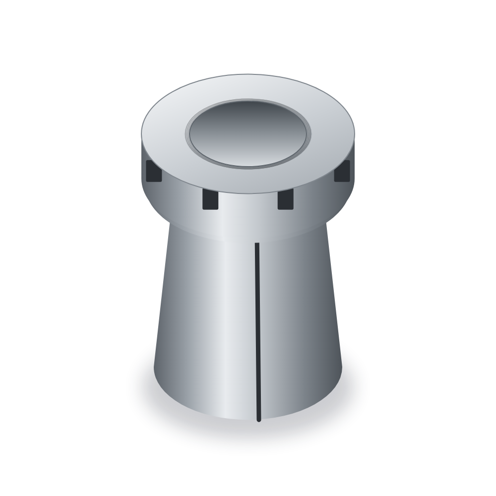 Adaptor sleeve with lock nut